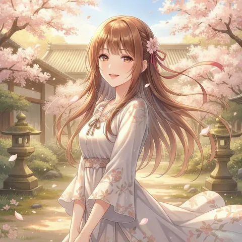 写实系美少女抽卡人像